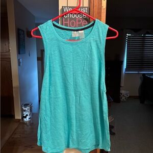 Calia Sleeveless Turquoise Sports Tank